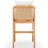 Hoher Outdoor-Teakholzhocker mit Kissen - Bamas image 7