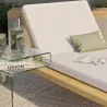 Teakholz Sonnenliege mit Kissen - Steela image 7