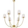 Goldene Deckenleuchter mit 6 Schirmen - Arena image 7
