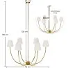 Goldene Deckenleuchter mit 6 Schirmen - Arena image 7