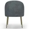 Design-Sessel - In Samt bezogen - Goldenes Bein - Wasda image 7
