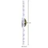 Wandlampe Wandleuchte Blume aus weißem und goldenem Metall - 30CM image 7