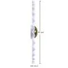 Wandlampe Wandleuchte Blume aus weißem und goldenem Metall - 40CM image 7