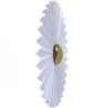 Wandlampe Wandleuchte Blume aus weißem und goldenem Metall - 40CM image 7