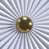 Wandlampe Wandleuchte Blume aus weißem und goldenem Metall - 40CM image 7