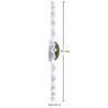 Wandlampe Wandleuchte Blume aus weißem und goldenem Metall - 45CM image 7