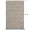 Großer Teppich im zeitgenössischen und modernen Design - Beige (160x230cm) - Deras image 7