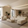Großer Teppich im zeitgenössischen und modernen Design - Beige (160x230cm) - Deras image 7