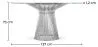 Runder Esstisch - Glas und Metall - Barrel image 7