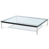Quadratischer Couchtisch - Glas - 120 cm - Kart image 7