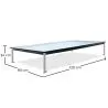 Quadratischer Couchtisch - Glas - 120 cm - Kart image 7