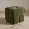 Quadratischer Pouf mit Kord-Bezug - Modernes Design - Cube image 7