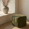 Quadratischer Pouf mit Kord-Bezug - Modernes Design - Cube image 7
