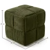 Quadratischer Pouf mit Kord-Bezug - Modernes Design - Cube image 7