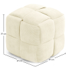 Quadratischer Pouf mit Kord-Bezug - Modernes Design - Cube image 7