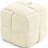 Quadratischer Pouf mit Kord-Bezug - Modernes Design - Cube image 7