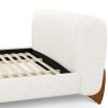 Doppelbett 160x200 CM - Gepolstert in Bouclé Stoff - Dream image 7