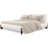 Doppelbett 160x200 CM - Gepolstert in Bouclé Stoff - Dream image 7