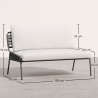 Outdoor-Sofa 135cm - Aluminium und Synthetisches Rattan - Brawma image 7