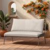 Outdoor-Sofa 135cm - Aluminium und Synthetisches Rattan - Brawma image 7