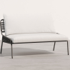 Outdoor-Sofa 135cm - Aluminium und Synthetisches Rattan - Brawma image 7