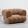 Velours-Polsterstuhl - Modernes Design - Kurven-Velours image 7