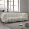 Bouclé Gepolsterte Couch - Moderner Stil - 2/3 Sitzplätze - Gebogener Teddy image 7