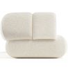 Bouclé Gepolsterte Couch - Moderner Stil - 2/3 Sitzplätze - Gebogener Teddy image 7