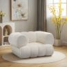 Sessel mit Bouclé-Stoffbezug - Moderner Stil - Gebogen Teddy image 7