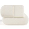 Sessel mit Bouclé-Stoffbezug - Moderner Stil - Gebogen Teddy image 7
