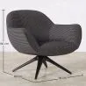 Polsterstuhl Kurvendesign Zeitgenössischer Stil - Mirrel image 7