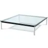 Quadratischer Couchtisch - Glas - 80 cm - Kart image 7