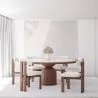 Runder Esstisch-Set mit 6 Holzstühlen - Minimalistisches Design - Ivette image 7