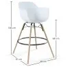 Barhocker im - Skandinavischen Design - Holzbeine - Nordika image 7