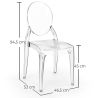 2er-Pack transparente Esszimmerstühle - Estilo Victoria  image 7