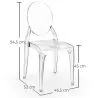 2er-Pack transparente Esszimmerstühle - Estilo Victoria  image 7