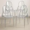 4er-Pack Esszimmerstühle Transparent - Estilo Victoria  image 7