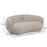 Gebogener Design-Sofa im zeitgenössischen Stil mit Chenille-Polsterung - Curvy image 7