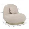 Gebogener Design-Sessel im zeitgenössischen Stil mit Chenille-Polsterung - Larry image 7