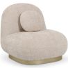 Gebogener Design-Sessel im zeitgenössischen Stil mit Chenille-Polsterung - Larry image 7