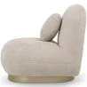 Gebogener Design-Sessel im zeitgenössischen Stil mit Chenille-Polsterung - Larry image 7