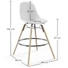 Barhocker im - Skandinavischen Design - Holzbeine - Skögur image 7