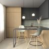 Barhocker - Skandinavisches Design - Holzbeine - 2er-Set - Skögur image 7