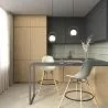 Barhocker - Skandinavisches Design - Holzbeine - 4er-Set - Skögur image 7