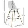 Barhocker - Skandinavisches Design - Holzbeine - 4er-Set - Skögur image 7