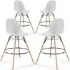 Barhocker - Skandinavisches Design - Holzbeine - 4er-Set - Skögur image 7
