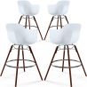 Barhocker - Skandinavisches Design - Dunkle Holzbeine - 4er-Set - Nordika image 7