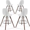 Esszimmerhocker - Skandinavisches Design - Dunkle Holzbeine - 4er-Set - Skögur image 7