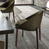 Gepolsterter Esszimmerstuhl mit Holzbeinen - Modernes Design für Luxusrestaurants und Hotels image 7