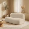 Modernes Minimalistisches Sofa mit Geschwungenem Design und Samtbezug - Komfort und Zeitgenössischer Stil - Büba image 7